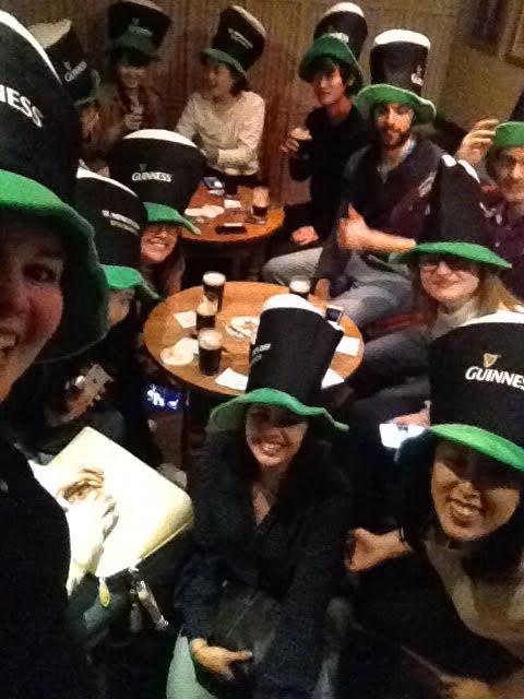 study_english_cardiff_wales_uk_japan_japanese_student_social_activity_St. Patrick's Day_guinness